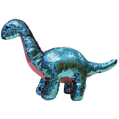 15cm 22cm 27cm 32cm 42cm stuffed animal space reversible sequin dinosaur toy for kids gifts