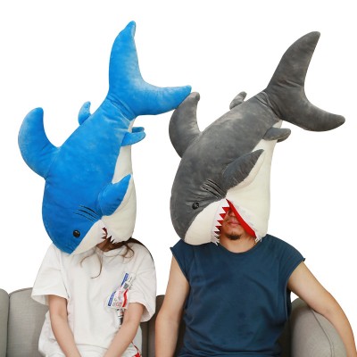 Creative Soft Bolster 90cm Plush Shark Toy Pillow For Adults