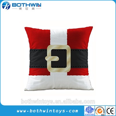 18 x 18 Inch Santa Claus Belt shape christmas pillow covers