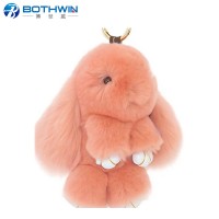 Soft lovely animal plush keychain rabbit doll bunny plush keychain