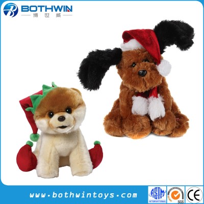 Wholesale Cheap Custom Christmas Anime Baby Dog Plush Toy For Crane Machines