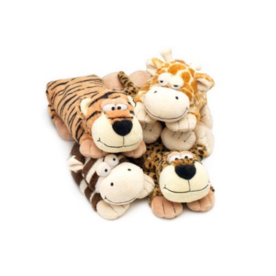 Customized Cheery Seed Filling Stuffed Wild Animal Giraffe Heat Plush Microwavable Neck Pillow