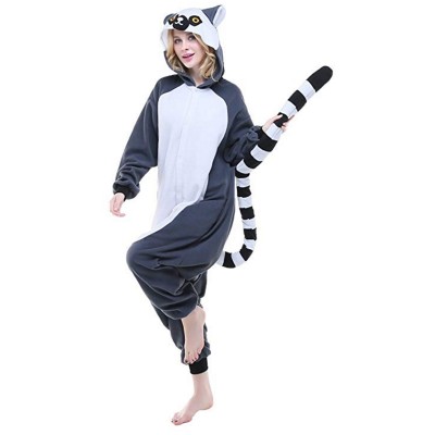 new custom Stuffed zoo animals adult lemur costumes ring tailed lemur for girlfriend's gift