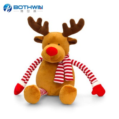 Customized Christmas Decoration Reindeer Santa Claus Elf Christmas Plush Toys