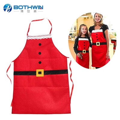 Wholesale custom cheap kitchen christmas apron for cooking