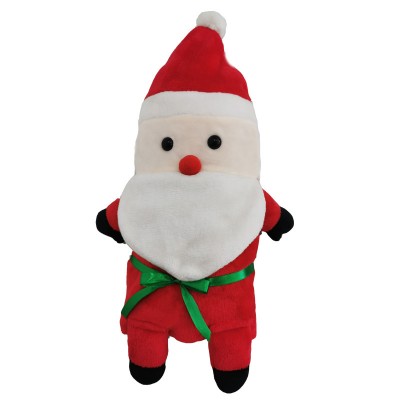 Wholesale custom 100% polyester soft baby plush fleece santa claus travel throw christmas blanket